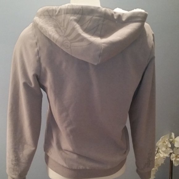 Kewl tan sherpa hoodie NWOT - Picture 2 of 7